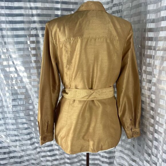 Sandra Ow-Wing for N.R.1 Gold Button Up Jacket - Picture 3 of 5